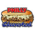 Signmission Safety Sign, 1.5 in Height, Vinyl, 8 in Length, Cheesesteak D-DC-8-Cheesesteak